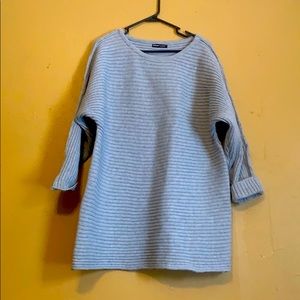 Grey chunky sweater dress